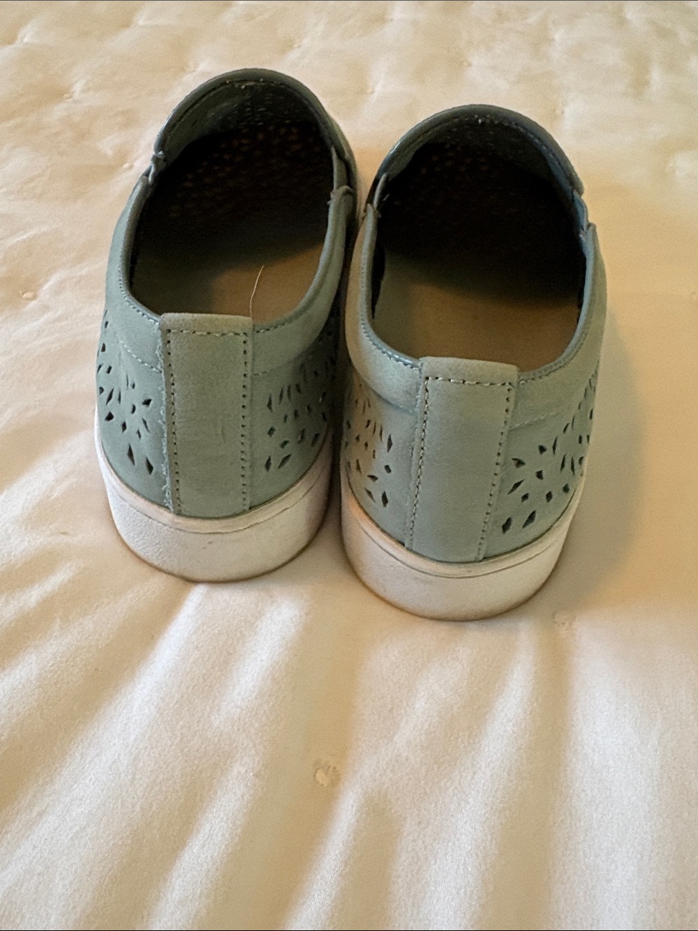 Vionic Slip-On Perforated Loafers in Sage Green - Picture 7 of 7